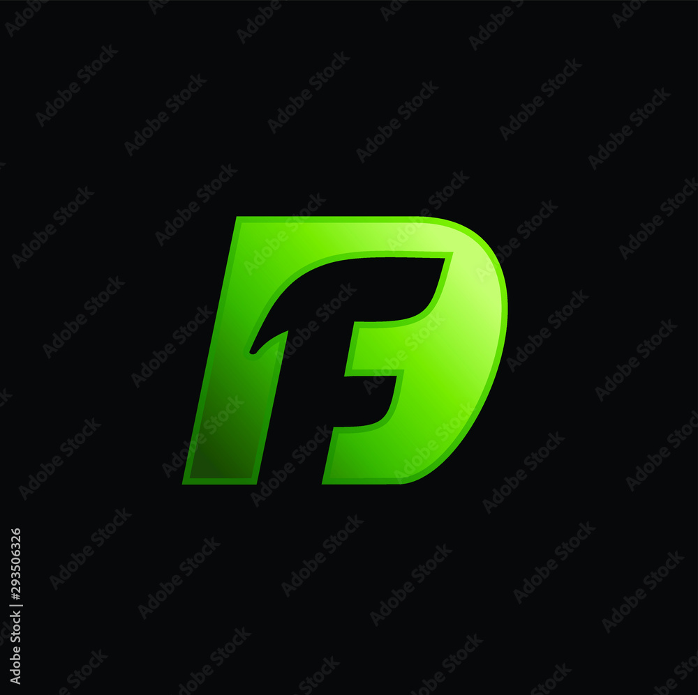 modern letter df logo vector download modern letter df logo vector download