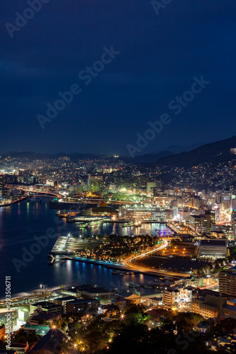 city at night,nagasaki