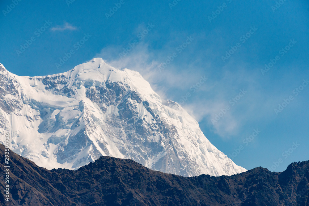 view of Trishul Peak near Chopta,Uttarakhand,India view of Trishul Peak near Chopta,Uttarakhand,India