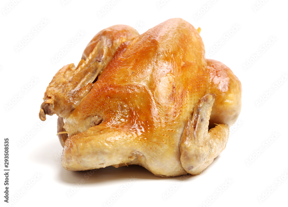 Roast Chicken on white background