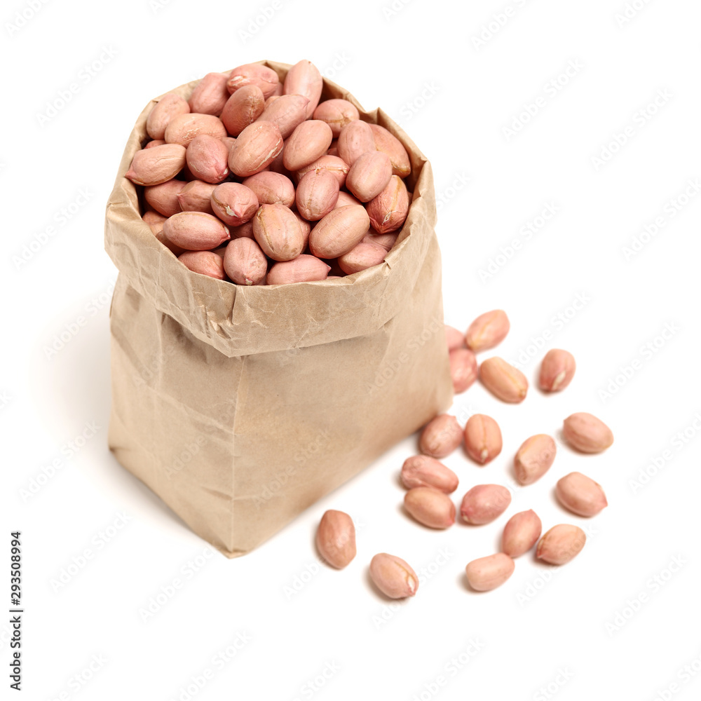 Peanut kernel isolated on white background Peanut kernel isolated on white background