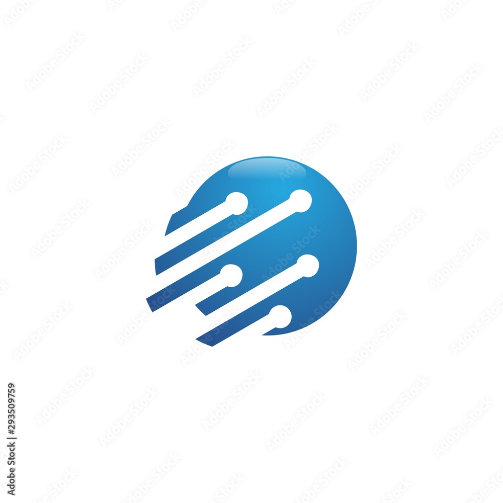 Simple design for electronic circuit on the white background Simple design for electronic circuit on the white background