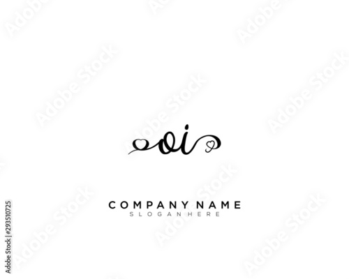 OI Initial handwriting logo