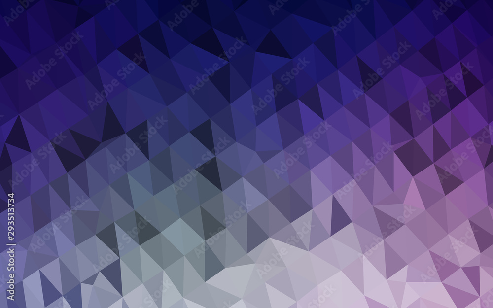 Fototapeta premium Dark Purple vector abstract mosaic pattern. Glitter abstract illustration with an elegant design. Textured pattern for background.