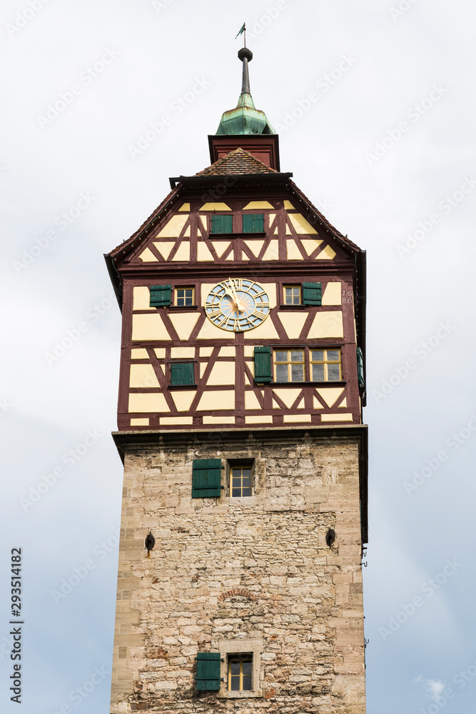Jodokus Tower of Josenkapelle in Schwabisch Hall, Germany Jodokus Tower of Josenkapelle in Schwabisch Hall, Germany