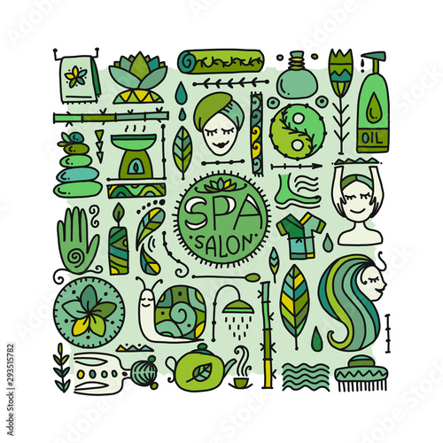Spa salon background for your design