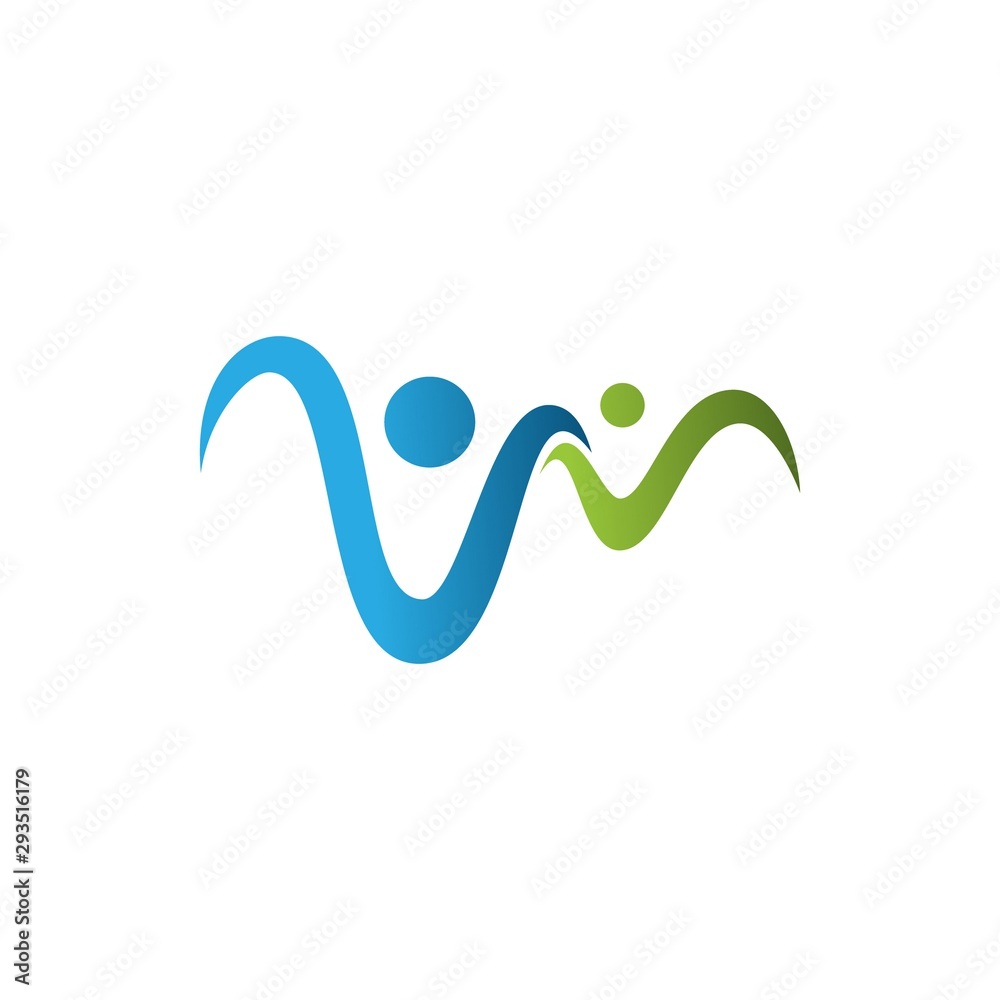 Modern design for two people abstract vector concept design Modern design for two people abstract vector concept design