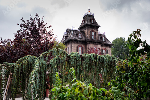 The mansion of the phantoms of an theme park photo