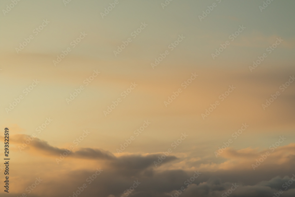 Beautiful blue sky with clouds. Landscape sky background.