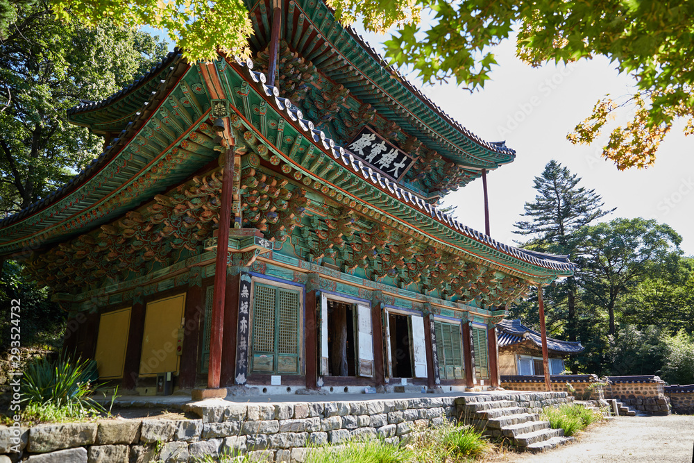 Magoksa Temple in Gongju-si, South Korea.