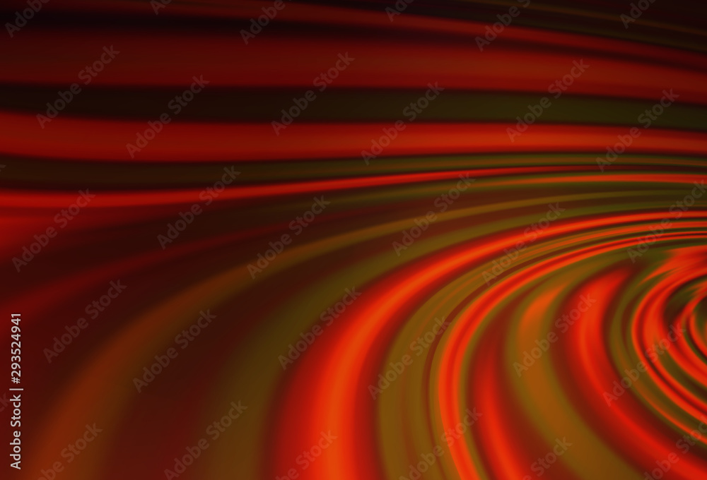 Dark Red, Yellow vector template with bent lines. Dark Red, Yellow vector template with bent lines.