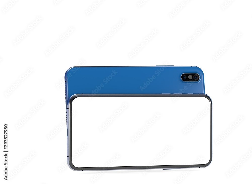 smartphone digital isolated modern white background smartphone digital isolated modern white background