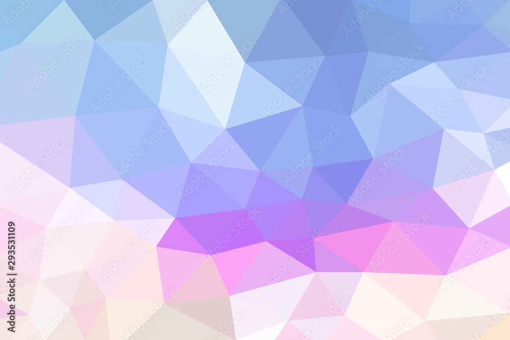 Fototapeta premium Blue and ping gradient abstract geometric triangular polygon style. Graphic background. abstract polygon background.