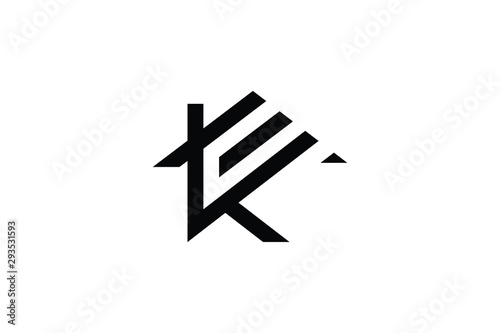 Letter K in vector for Real Estate , Property and Construction Logo design for business corporate sign. Minimal logo design template on white background.