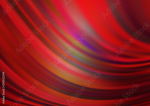 Light Red vector background with bent lines. Colorful illustration in abstract marble style with gradient. The best blurred design for your business.