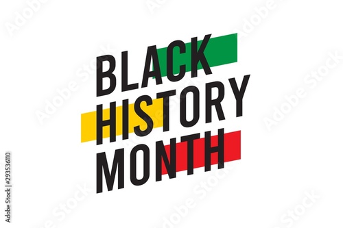 black history month celebrations modern design template.