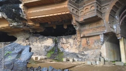 kondhane (buddhist cave )cave at karjat, Maharashtra, India  photo