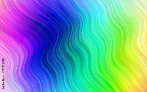 Light Multicolor, Rainbow vector pattern with bubble shapes. A vague circumflex abstract illustration with gradient. New composition for your brand book.