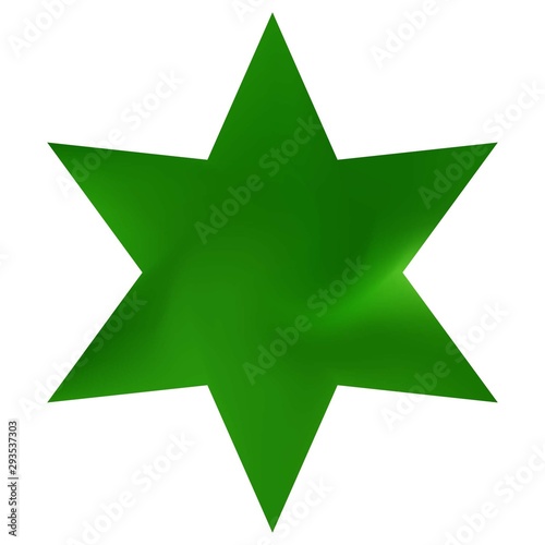 Gradient background in the form of hexagram.