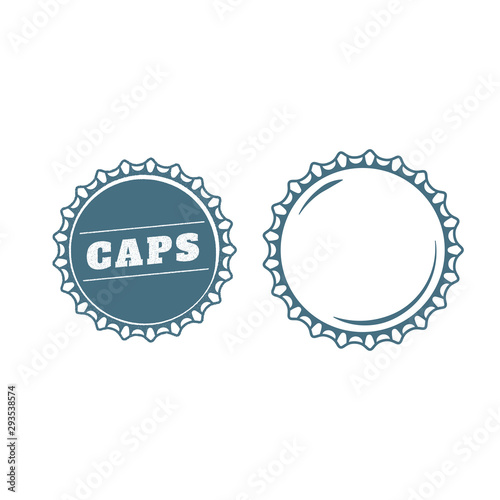 Bottle caps ready made design template