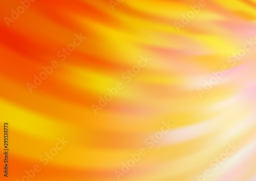 Light Orange vector blurred shine abstract pattern. A vague abstract illustration with gradient. The best blurred design for your business.