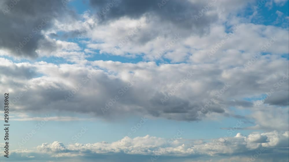 The movement of clouds across the sky. Timelapse The movement of clouds across the sky. Timelapse