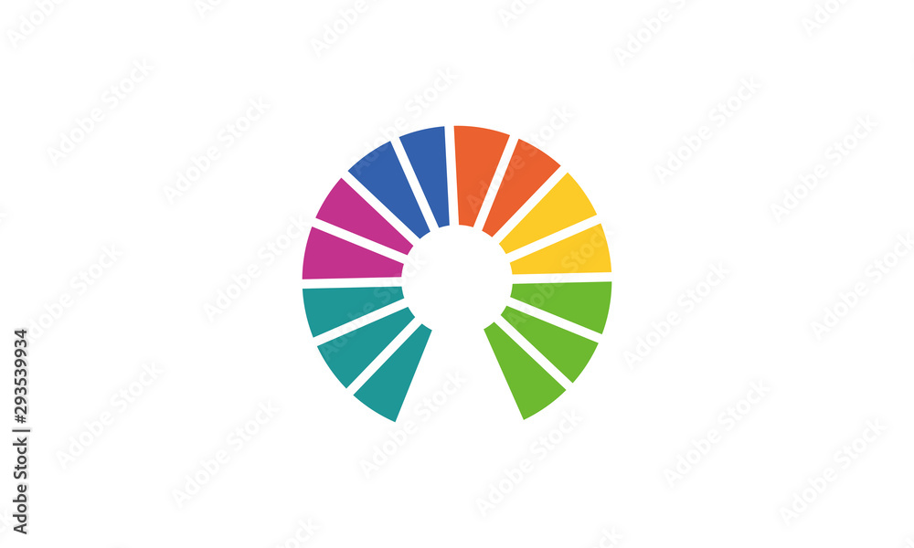 Obraz premium lock abstrack logo