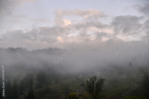 fog in mountains