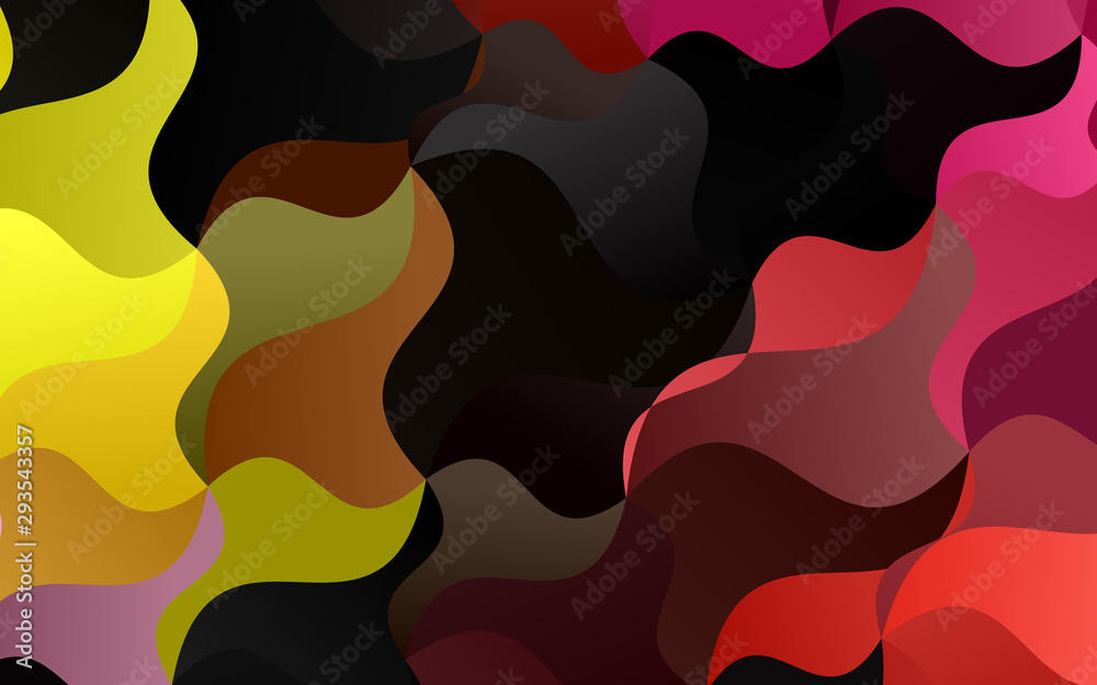 Light Red, Yellow vector template with bent ribbons. Colorful abstract illustration with gradient lines. The best blurred design for your business. Light Red, Yellow vector template with bent ribbons. Colorful abstract illustration with gradient lines. The best blurred design for your business.