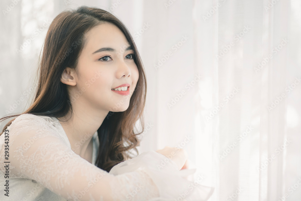 Portrait of attractive asian woman with beauty skin, hair and face. Healthy skin and face care concept. Portrait of attractive asian woman with beauty skin, hair and face. Healthy skin and face care concept.