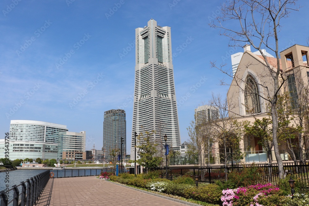 Obraz premium みなとみらいの風景(神奈川県横浜市),Minato Mirai area(Yokohama City,Kanagawa Pref,Japan)