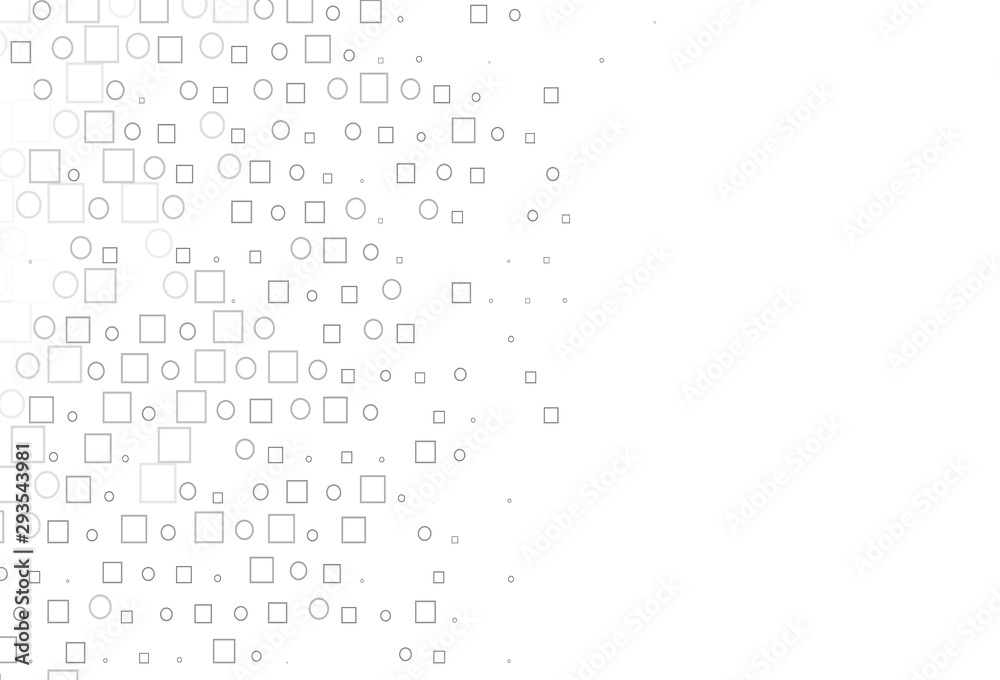 Light Silver, Gray vector template with spots, rectangles. Light Silver, Gray vector template with spots, rectangles.