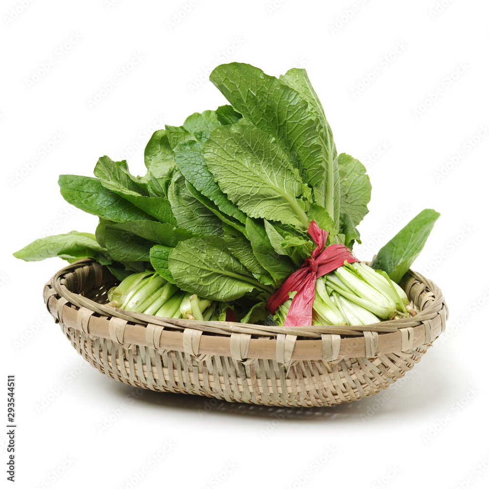 Small Chinese cabbage on white background Small Chinese cabbage on white background