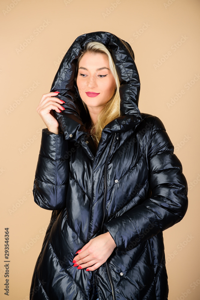 hood. Warm coat. Comfortable 