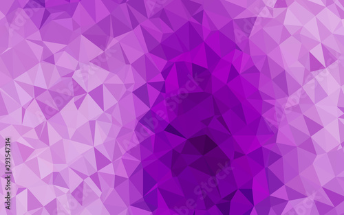 Light Purple vector polygonal background. A completely new color illustration in a vague style. Completely new design for your business.