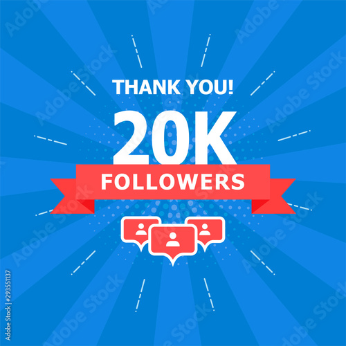 20K added folks, thank you. A combination of different objects is depicted on a blue background.