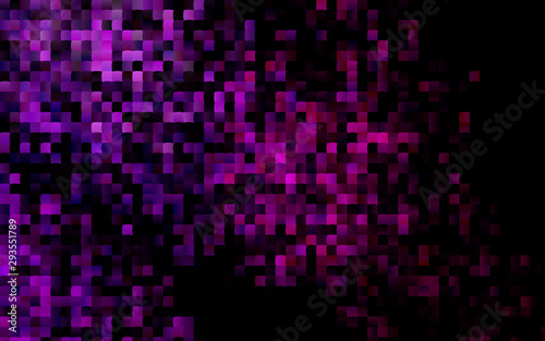 Dark Purple vector template with crystals, rectangles. Rectangles on abstract background with colorful gradient. Pattern can be used for websites.