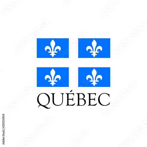 Flag of Quebec - province of Canada © Petar