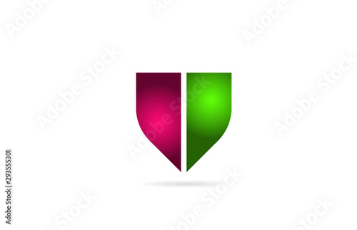 pink green color V letter logo alphabet for icon design Free Download pink green color V letter logo alphabet for icon design - GFXLoad