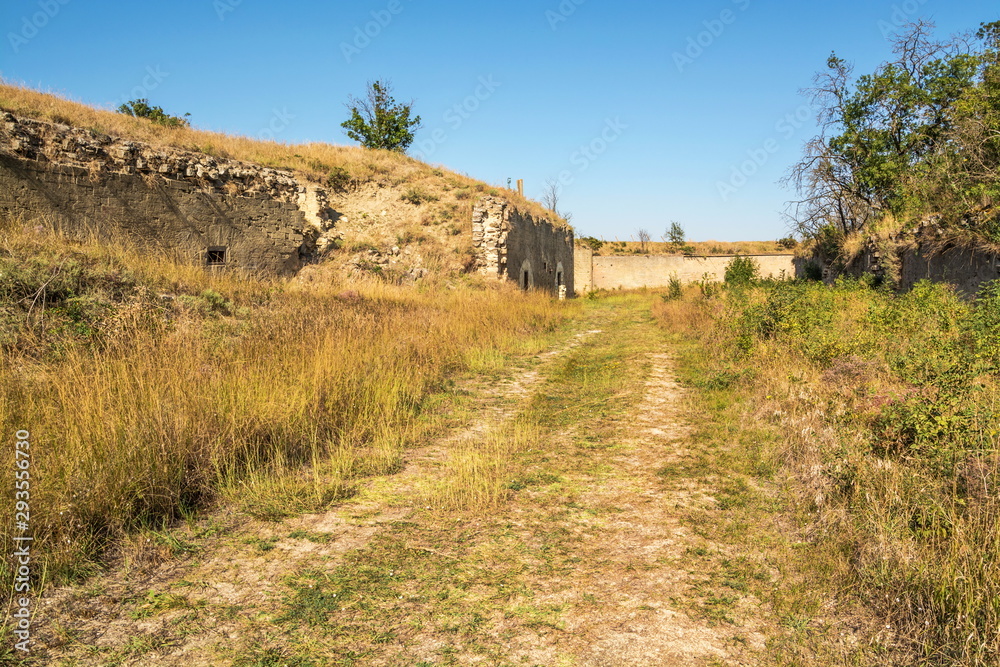 The ruins of fortifications of ancient fortress of Kerch