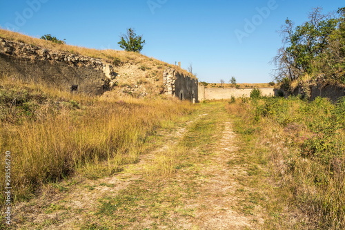 The ruins of fortifications of ancient fortress of Kerch