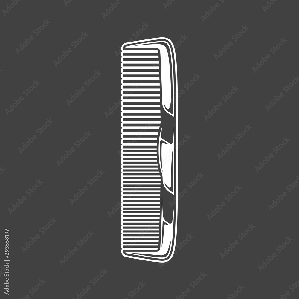 Combs isolated on black background Combs isolated on black background