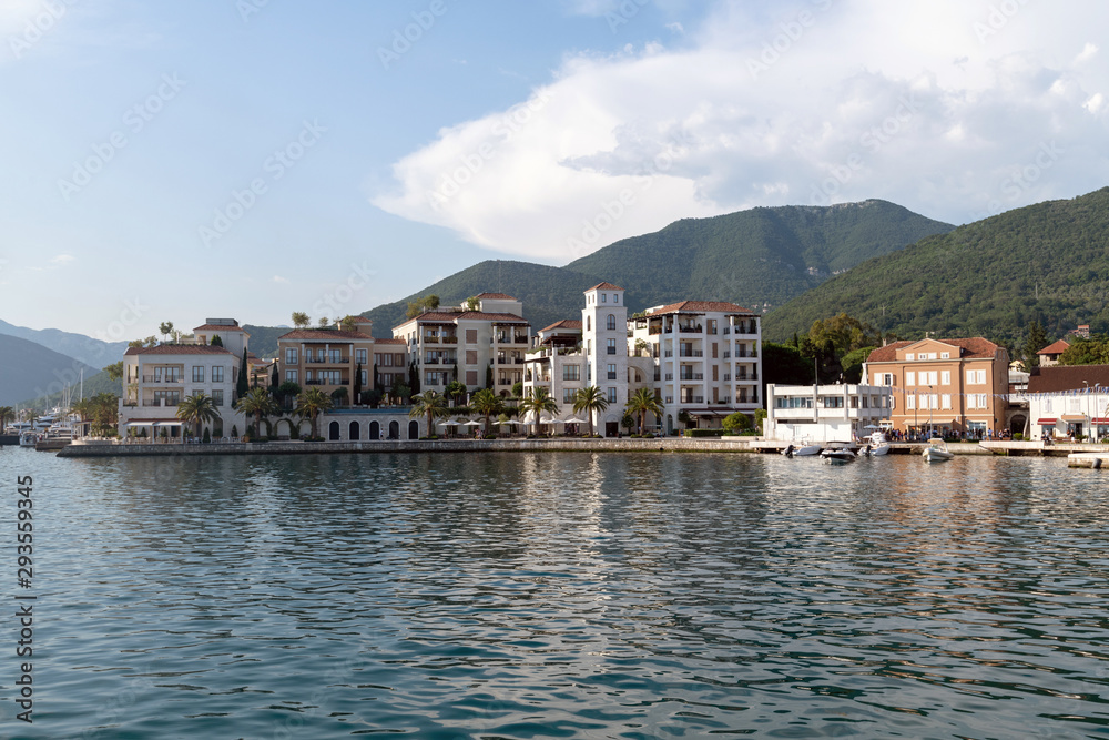 The Waterfront houses in a Tivat, Montenegro