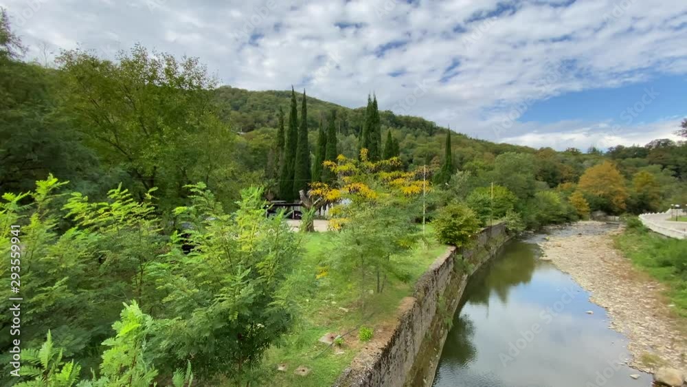 View from bridge over Macesta river. View from bridge over Macesta river.
