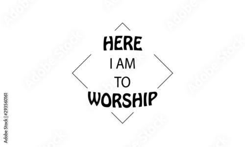 Christian faith, typography for print or use as poster, card, flyer or T shirt 