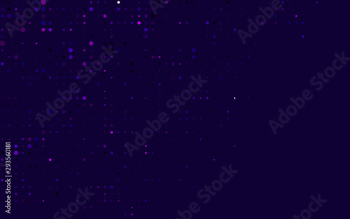 Dark Purple, Pink vector cover with spots. Glitter abstract illustration with blurred drops of rain. Pattern for beautiful websites.