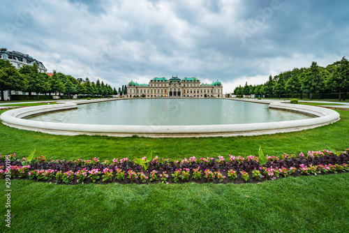 The Belvedere Palace in Vienna, Austria. photo
