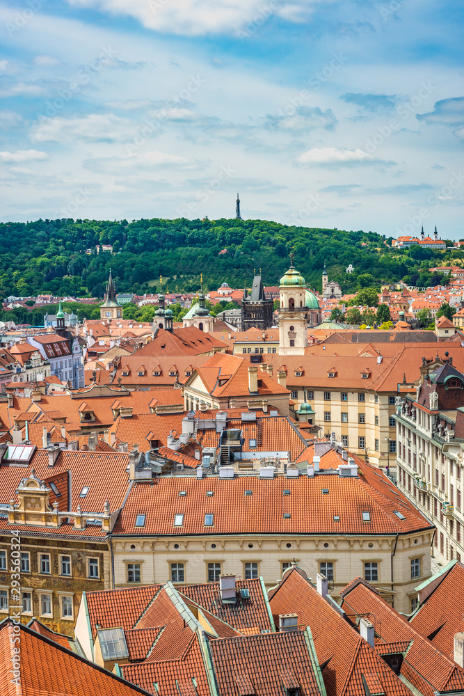 Obraz premium Skyline of Prague, capital of the Czech Republic.