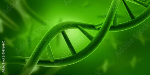 3d render of dna structure, abstract background