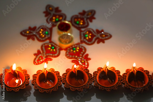 Indian Festival Diwali , Diwali oil Lamp 